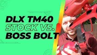 DLX Luxe TM40 bolt comparison and Shooting Video - Boss Bolt and Stock Bolt - FPS Increase