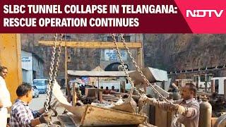 Telangana Tunnel Collapse | SLBC Tunnel Collapse In Telangana: Rescue Operation Continues