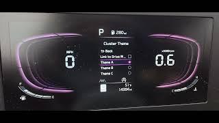 2024 KIA SPORTAGE _ CHANGE COLORS / THEME  IN INSTRUMENT CLUSTER DASH SCREEN