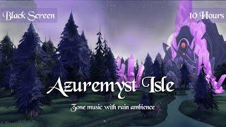 Azuremyst Isle Music & Rain Ambience (10 Hours, World of Warcraft, Black Screen) for Sleep, Relaxing