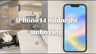 iPhone 14 midnight unboxing 