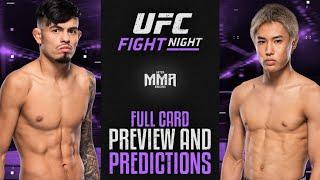 UFC Fight Night: Royval vs. Taira Full Card Preview and Predictions