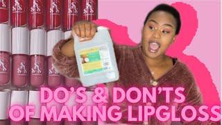 How to make lipgloss || Do’s & Don’ts of making lipgloss || South African YouTuber