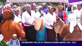 Agendi celebrating life of their loved one. Kigooco from Kanitha WA NGAI