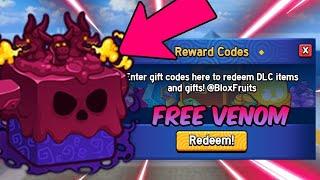 VENOM FRUIT CODE BLOX FRUITS ROBLOX