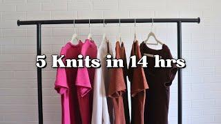 Sewing 5 Jersey Knits in 14 hrs AKA knits are so easy!