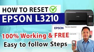 HOW TO RESET EPSON L3210