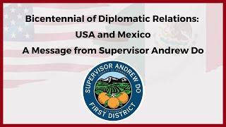 2022 Bicentennial of Diplomatic Relations between USA and Mexico