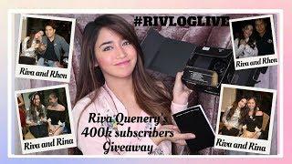 #RIVLOGLIVE: 400k SUBSCRIBERS GIVEAWAY ENTRY ft. RIVA QUENERY  RR26 Adventures