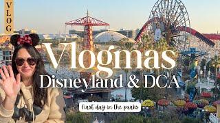  2024 VLOGMAS DAY 10 // FIRST DAY AT DCA AND DISNEYLAND // PARK HOOPER