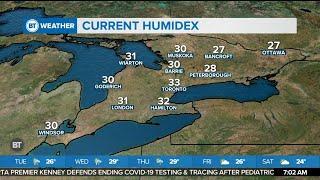 Heat and humidity continue across the GTA, risk of thunderstorms