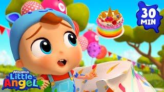 Oh No! Baby John Is Making A Mess!  | Little Angel | Nursery Rhymes for Babies