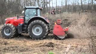 Der Forstexperte – Forstmulchen Probstdorf mit dem Massey Ferguson 8690 und AHWI Forstmulcher