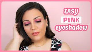 Easy pink eyeshadow | سایه ی صورتی آسون