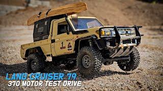 "Mn82 RC Land Cruiser 79 370motor upgrade./RC 랜드크루져 370모터 업그레이드./rccars