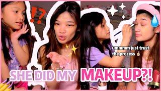 I let my little sister do my MAKEUP... | Angelica Hale