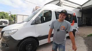 Tour no motorhome Ideal - Super luxo na Sprinter Longa