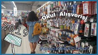 Vlog || OKULA DÖNÜŞ KIRTASİYE ALIŞVERİŞİ 2019 #backtoschool