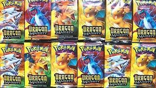 POKEMON BOOSTER BOX OPENING OF DRAGON MAJESTY! *rare cards!*