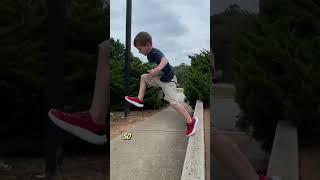 THIS 7 YEAR OLD KID IS LEARNING PARKOUR! 