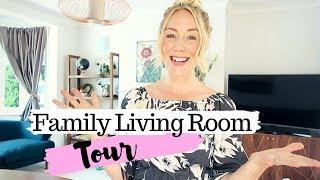 Family Living Room Tour & Renovation update | SJ STRUM