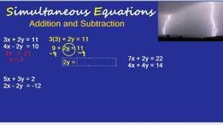 Simultaneous Equations: Addition and Subtraction