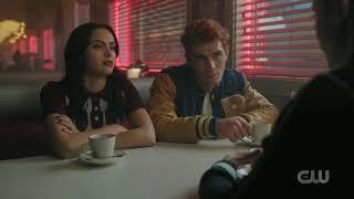 Riverdale 4x14 (Varchie + Betty) Betty tells them Jughead's body needs to be found by FP.