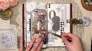 ASMR 다꾸 | 이곳으로 초대할게요 다이어리 꾸미기 Journaling #srapbooking vintage collage ビンテージ コラージュ diary decorating