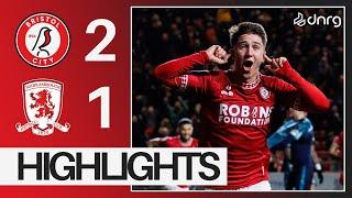 GEORGE EARTHY DOUBLE WINS IT  Bristol City 2-1 Middlesbrough | Highlights