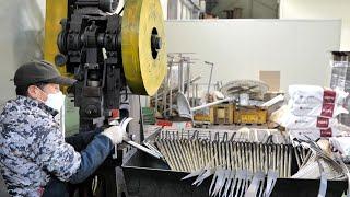 Process Of Making Sickle in South Korea. Skilled Korean modern blacksmith