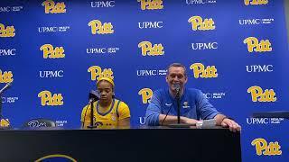 Pitt WBB HC Lance White and G Dayshanette Harris Press Conference After 72-57 Loss to No. 15 UNC