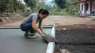 Young Woman Builds DIY CABIN with SWIMMING POOL | Start to Finish by @LyTieuToan