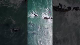 Drone footage. Malibu, California