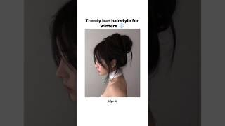 Bun hairstyle tut!#aesthetic #hairstyle #tutorial #popular #shorts #fy #fyp #yt #ideas #tips #hair