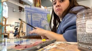 day in the life as a painting student