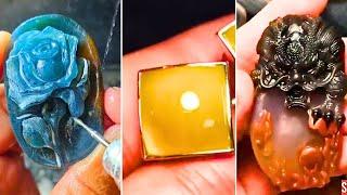 AMAZING GEMSTONE CARVING ART - JADE | AGATE | AMBER p92