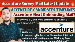 Accenture Survey Mail Biggest Change | Breaking Update  | Onboarding Mail, Offer Letter,BGV,Workday