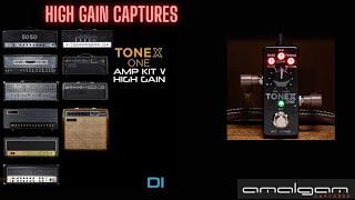 Best 20 High Gain Captures for Tonex - Amalgam Audio Amp Kit V DEMO and Playthrough