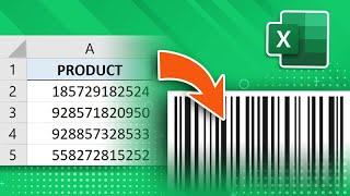 How to create barcodes in Excel [for all versions]