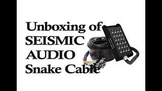 Unboxing Seismic Audio Snake Cable | 16 XLR sends & 8 XLR returns