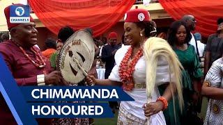 Award Winning Author, Chimamanda Conferred With Chieftaincy Title