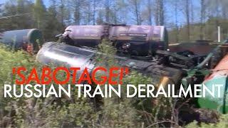 'Who blew it up?' Russian TV shows train derailment aftermath in Bryansk bordering Ukraine