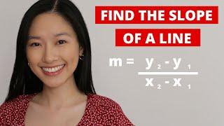 How to find the slope of a line from two points | mathwithjanine