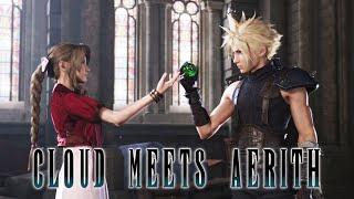 Final Fantasy 7 Remake - Cloud Meets Aerith