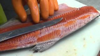 How to professionally fillet a salmon