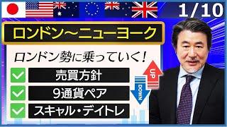【FX｜相場分析】思った以上に市場がショートで捕まっていて底固さを感じます。買い先行で。2024/1/10（水）