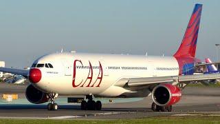 *Pilot Waving* CAA Livery Operated by Hi Fly Airbus A330 TAKEOFF at Lisbon Airport