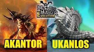 The Evolutions of Akantor and Ukanlos in Monster Hunter - Heavy Wings