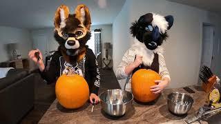 Furries Carve Pumpkins