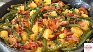 Southern Green Beans With Potatoes And Bacon | A Must Try Recipe!